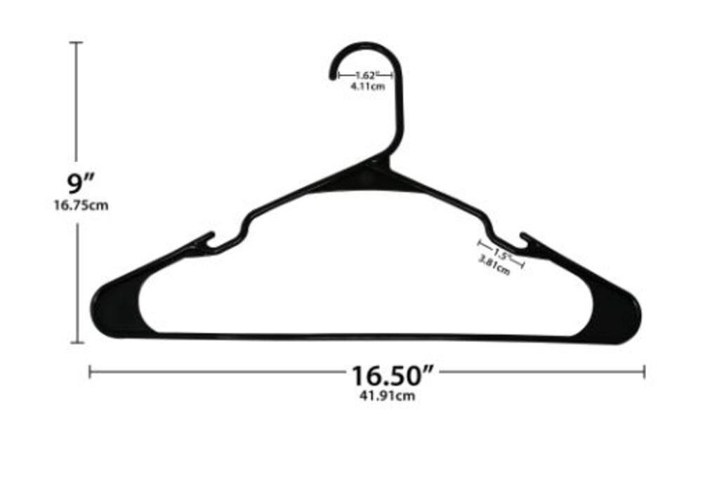 Mainstays Plastic Notched Adult Hangers