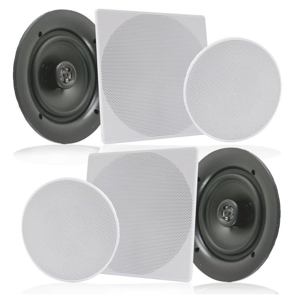 Pyle Pair 10” Flush Mount in-Wall in-Ceiling 2-Way