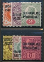 BECHUANALAND PROTECTORATE #69-74 MINT FINE-VF H