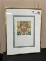 Roman Face Framed Picture
