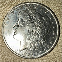 1886 US Peace Silver Dollar Coin