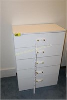 5 Drawer Dresser White