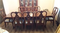 11 Piece Wood Dining Table Set