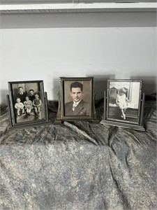 Set of 5 Vintage Photos and Frames