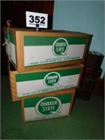 QUAKER STATE BOXES & ITEMS
