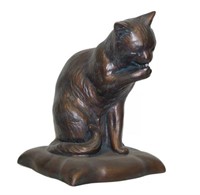 Arlea Cat Licking Paw Statue