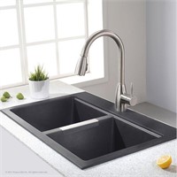 Kraus  33" L x 22" W Dual Mount Kitchen Sink