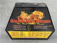 Golden Fried Chicken light Box 900 x 700 Working
