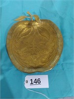 Brass Engraved Apple-Shape Tray