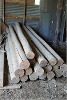 19 Wood Posts 6" x 12'