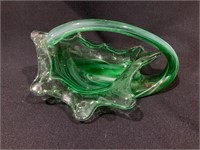 Green Glass Dish