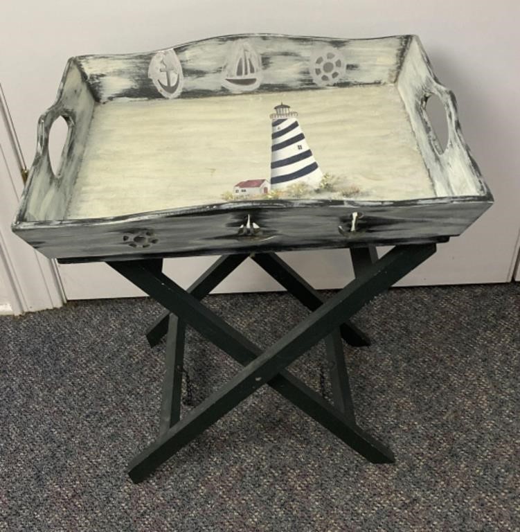 Lighthouse Butler Tray table