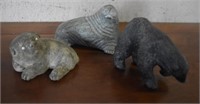 Assorted Carved Stone Animals