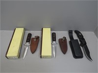 3 Jet-Aer G96 Brand boot and folding knives – (2)