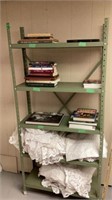 Metal  shelf  5 ft. X 30 in x 12 (no contents)