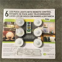 LED PUCK LIGHTS W REMOTE CONTROL