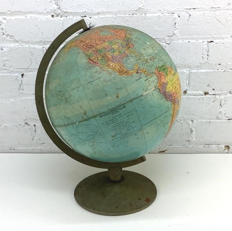 Vintage 16" replogle stereo relief Globe
