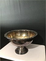 Silver Plate Punch / Fruit Bowl 17” Wide x 10”