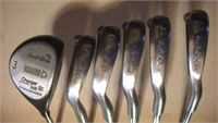 Golf clubs: Partial set of vintage Arnold Palmer