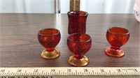 Possile Amberina small glasses