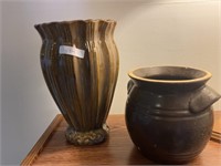 Vase and Double Handled pot