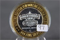 .999 Silver Poker Chip - Gold Strike Inn - Boulder