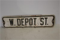 Street sign - W. Depot St.