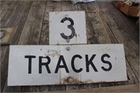 Railroad 3 track sign