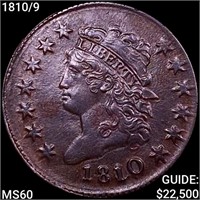 1810/9 Classic Head Cent UNCIRCULATED