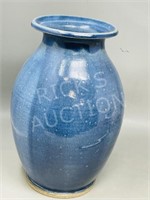 signed LoPinto Pottery vase - 12" tall
