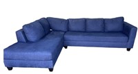 Blue Fabric Sectional Sofa (pre-owned Dirty)