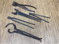 Lot of Black Smith Tools