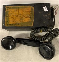 WWII MILITARY FIELD TELEPHONE MODEL EE - 8 - B