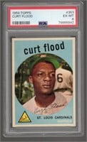 Curt Flood 1959 Topps #353 PSA Grade 6