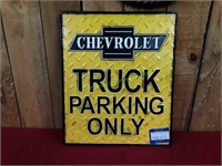 10" x 12" GM Chevrolet Truck Parking Only Sign