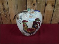 Ceramic Apple Rooster