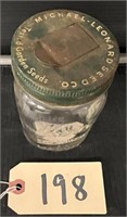 Michael Leonard Seed Co. Lid on Ball Jar