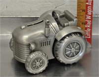Metal tractor coin bank