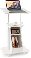 $75  Tangkula Mobile Lectern Podium  Height Adj.