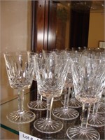 Waterford Clear Glasses - Stemmed - 12