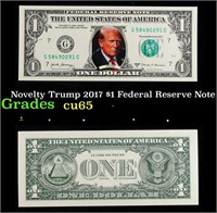 Novelty Trump 2017 $1 Federal Reserve Note Grades