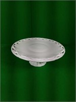 Large White Glass Serving Tray
