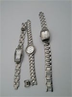 3 Silver Polished Fossil Womens Watches