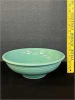 Vintage Turquoise Fiesta Serving Bowl