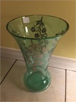 11.5" Silver overlay vase 1890's - 1910