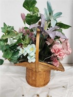 Fake Flowers in basket