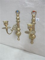 NICE BRASS CANDLE SCONCES