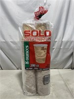 Solo Paper Hot Cups 200 Pack