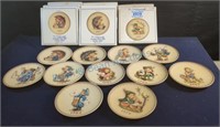 Hummel collector plates with boxes