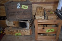Wooden ammo boxes